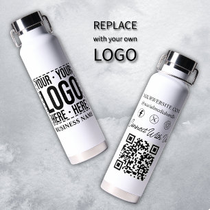 Custom Business Logo Corporate Company Modern Cool Water Bottle