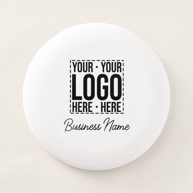 Custom Business Logo Corporate Company Modern Cool Wham-O Frisbee (Front)