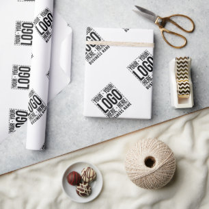 Custom Business Logo Corporate Company Modern Cool Wrapping Paper