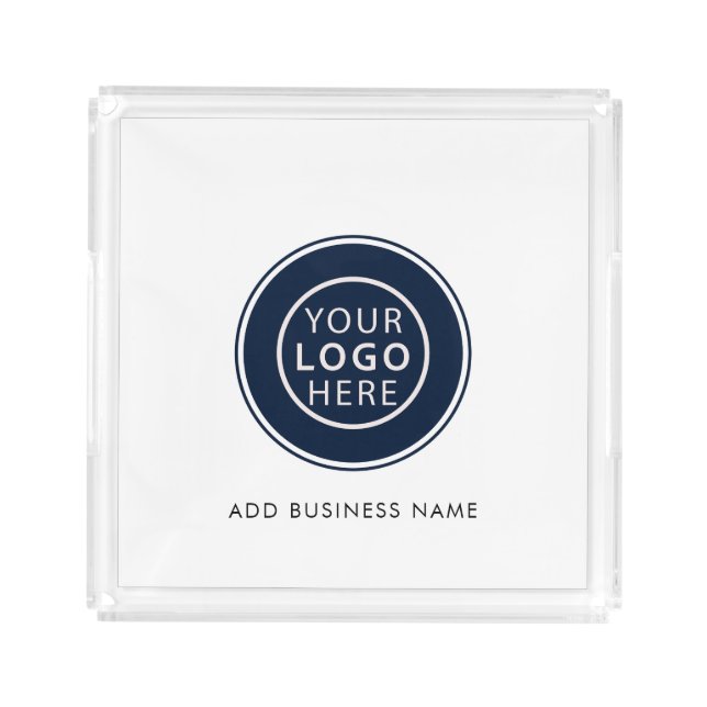 Custom Business Logo Corporate Events Acrylic Tray (Front)