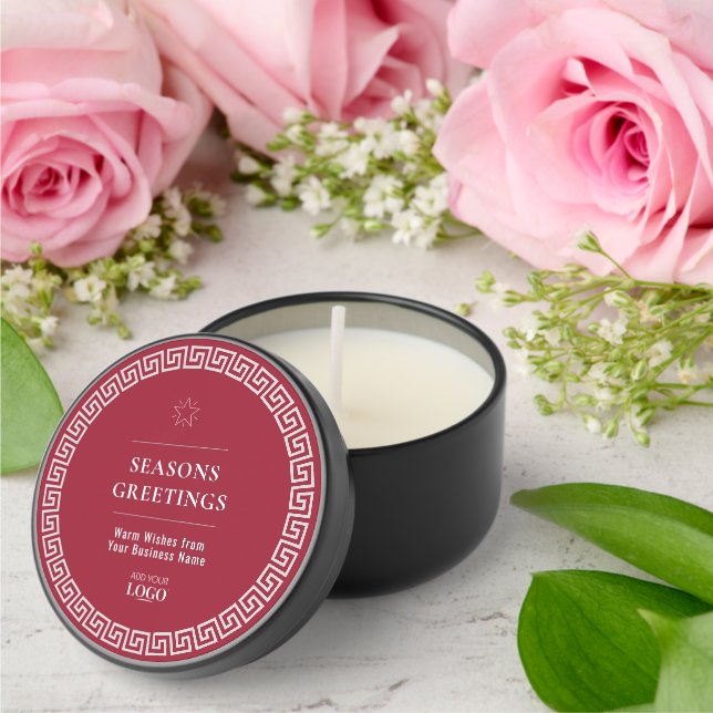 Custom Business Logo Corporate Holiday Gift Mini Candle Favors (Insitu (Wedding))