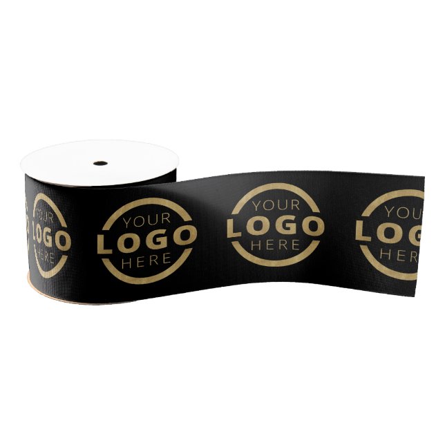 Custom Business Logo Corporate Marketing Promo Grosgrain Ribbon (Spool)