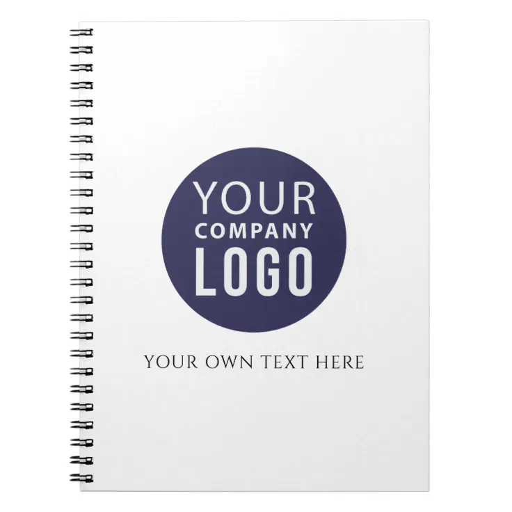 custom business logo corporate promotional notebook | Zazzle