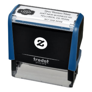Custom Business Logo Corporate Return Address Self-inking Stamp
