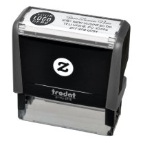 Custom Business Logo Corporate Return Address Self-inking Stamp