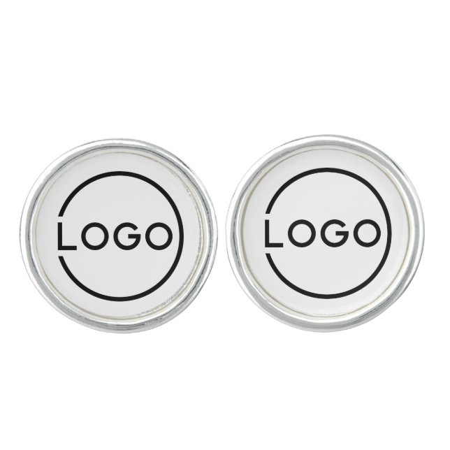 Custom Business Logo Cufflinks (Front)