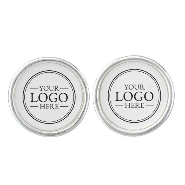 Custom Business Logo Cufflinks (Front)
