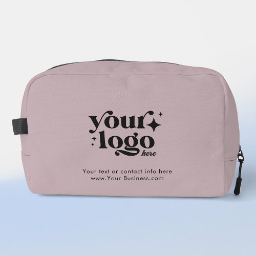 Custom Business Logo Cute Stylish Cool Blush Dopp Kit