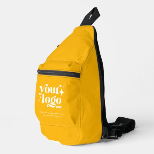 Custom Business Logo Cute Stylish Cool Yellow Sling Bag