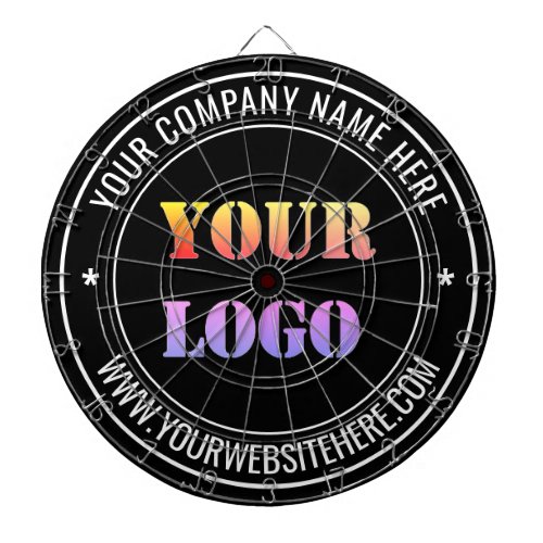 Custom Business Logo Dart Board _ Your Colors