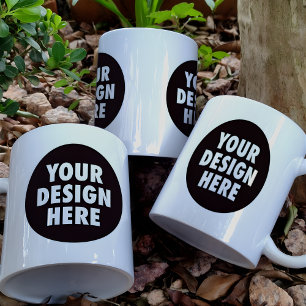 Custom Business Logo Design Two-Sided Branded Coffee Mug