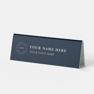 Custom Business Logo Desk Nameplate Table Tent