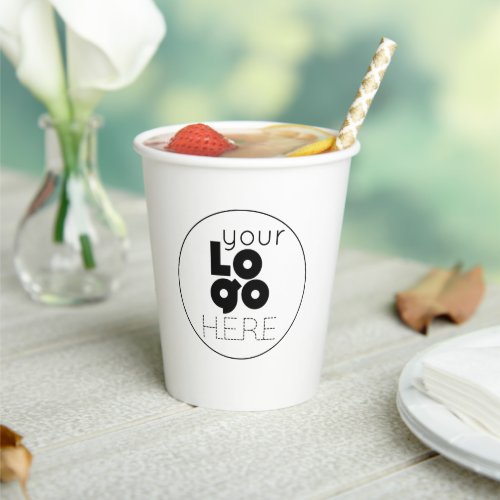 Custom Business Logo Disposable Paper Party Cup