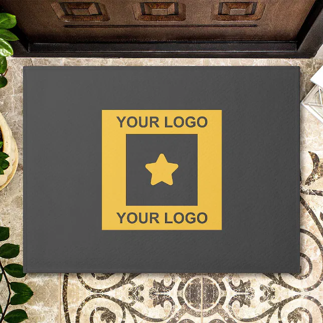 Custom Business Logo Doormat Zazzle