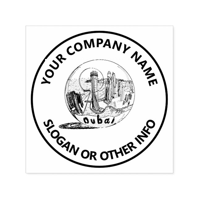 Custom Business Logo Dubai Self-inking Stamp (Design)