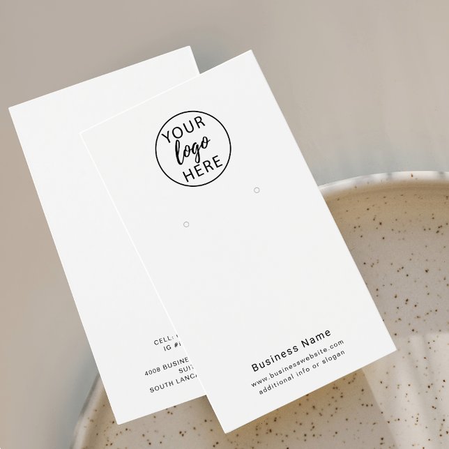 Custom Business Logo Earrings Display Card (Custom Business Logo Earrings Display Card)