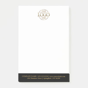Custom Business Logo Elegant Simple Professional Post-it Notes