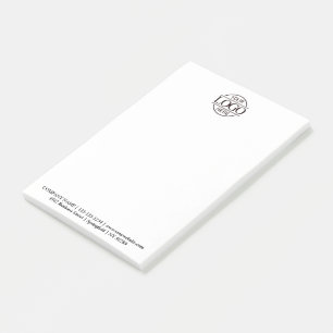 Custom Business Logo Elegant Simple Professional Post-it Notes