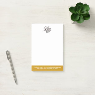 Custom Business Logo Elegant Simple Professional Post-it Notes
