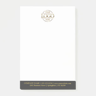 Custom Business Logo Elegant Simple Professional Post-it Notes