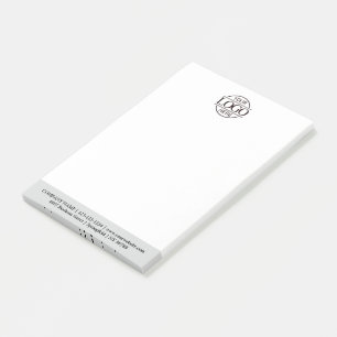 Custom Business Logo Elegant Simple Professional Post-it Notes
