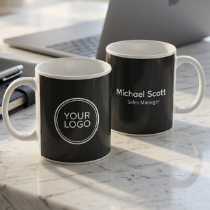 Custom Business Logo Employee Name Coffee Mug