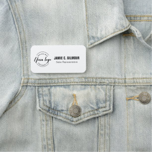 Custom Business logo Employee name Magnetic Tag