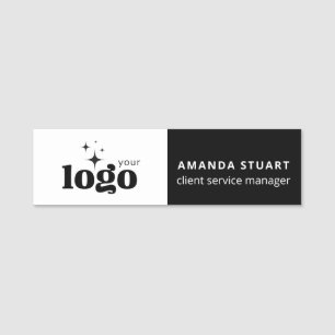 Custom Business Logo Employee Name Tag Magnetic