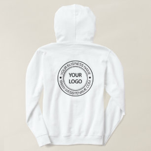 Custom Business Logo Employee Staff   back & front Hoodie