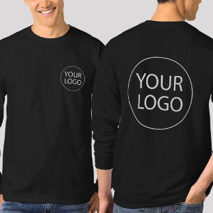 Custom Business Logo Employee Staff   back & front T-Shirt