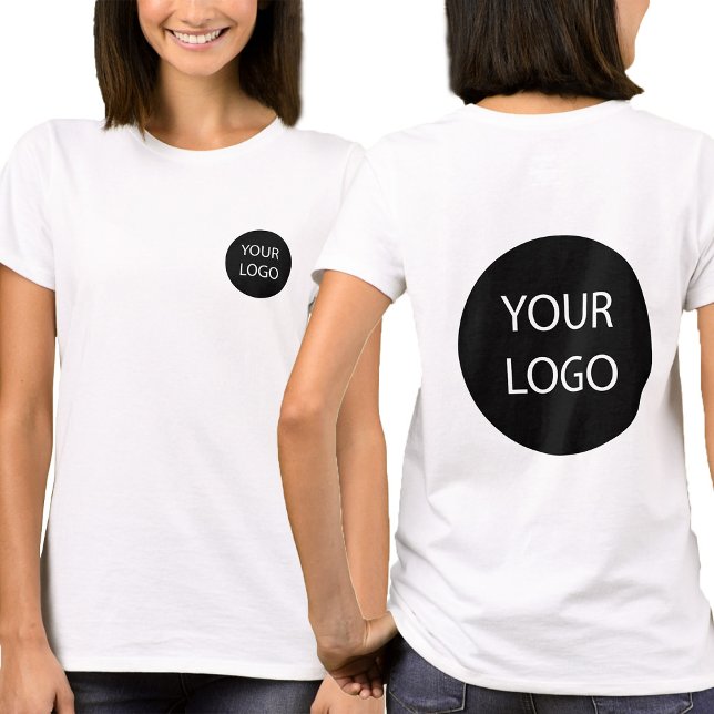 Custom Business Logo Employee Staff | back & front T-Shirt (Creator Uploaded)