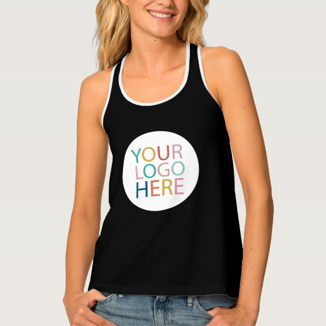 Custom Business Logo Employee Staff | back & front Tank Top (Front)