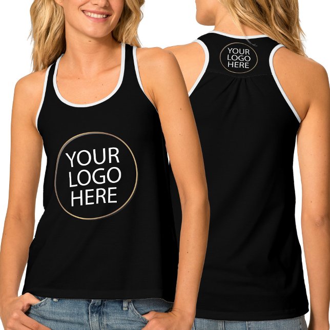 Custom Business Logo Employee Staff | back & front Tank Top (Creator Uploaded)