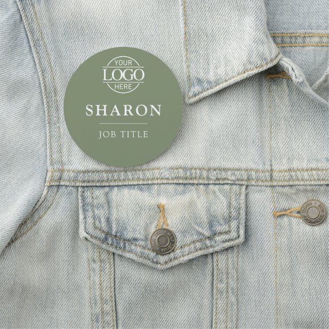 Custom Business Logo Employee Staff Magnetic Name Tag (In Situ)