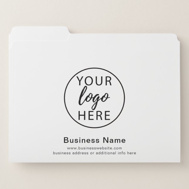 Custom Business Logo File Folders (Front Left)