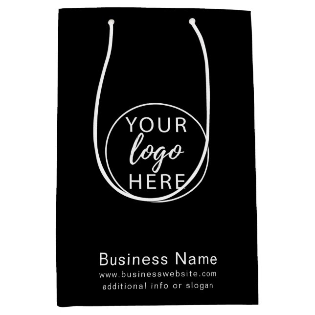 Custom Business Logo Gift Bag (Front)