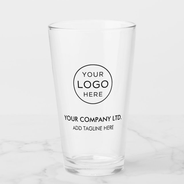 Custom Business Logo Glass (Front)