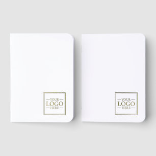 Custom Business Logo Gold Foil Pocket Notebook Set