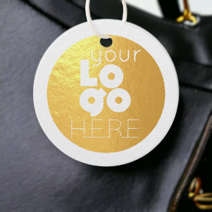Custom Business Logo Gold or Silver Foil Hangtag Favor Tags