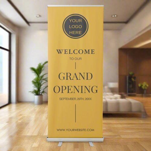 Custom Business Logo Grand Opening Promotional Retractable Banner