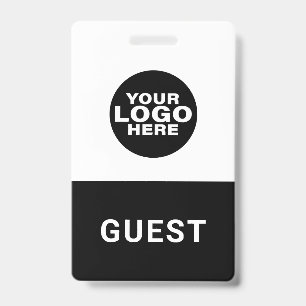 Custom Business Logo Guest Visitor Pass Badge