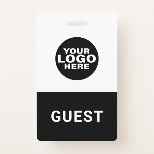 Custom Business Logo Guest Visitor Pass Badge