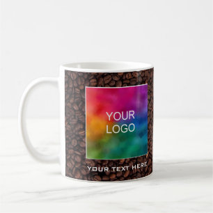 Custom Business Logo Here Add Name Text Template Coffee Mug
