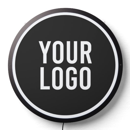 Custom Business Logo Illuminated LED Sign (Lights Off)