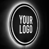 Custom Business Logo Illuminated LED Sign (Angle)