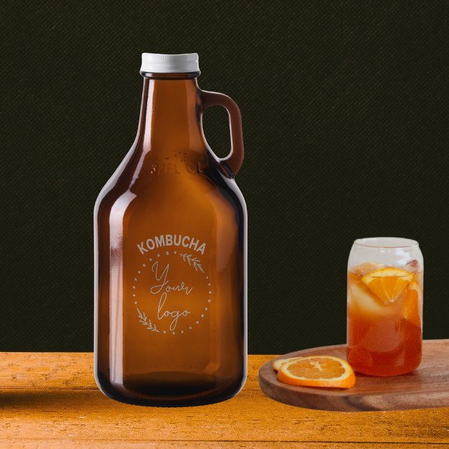 Custom Business Logo Image Homemade 32 oz Kombucha Growler (Custom Business Logo Image Homemade 32 oz Kombucha Growler
)