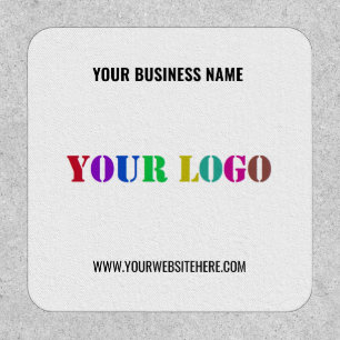 Custom Business Logo Info Branded Patch Example