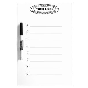 Custom Business Logo Info Company Dry Erase Board