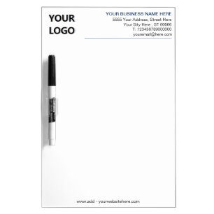 Custom Business Logo Info Office Dry Erase Board