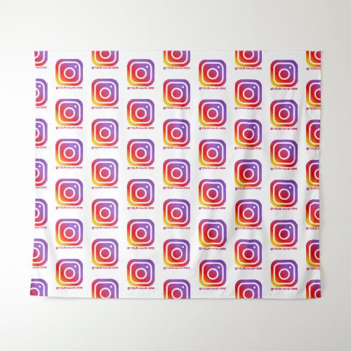 custom business logo instagram backdrop 